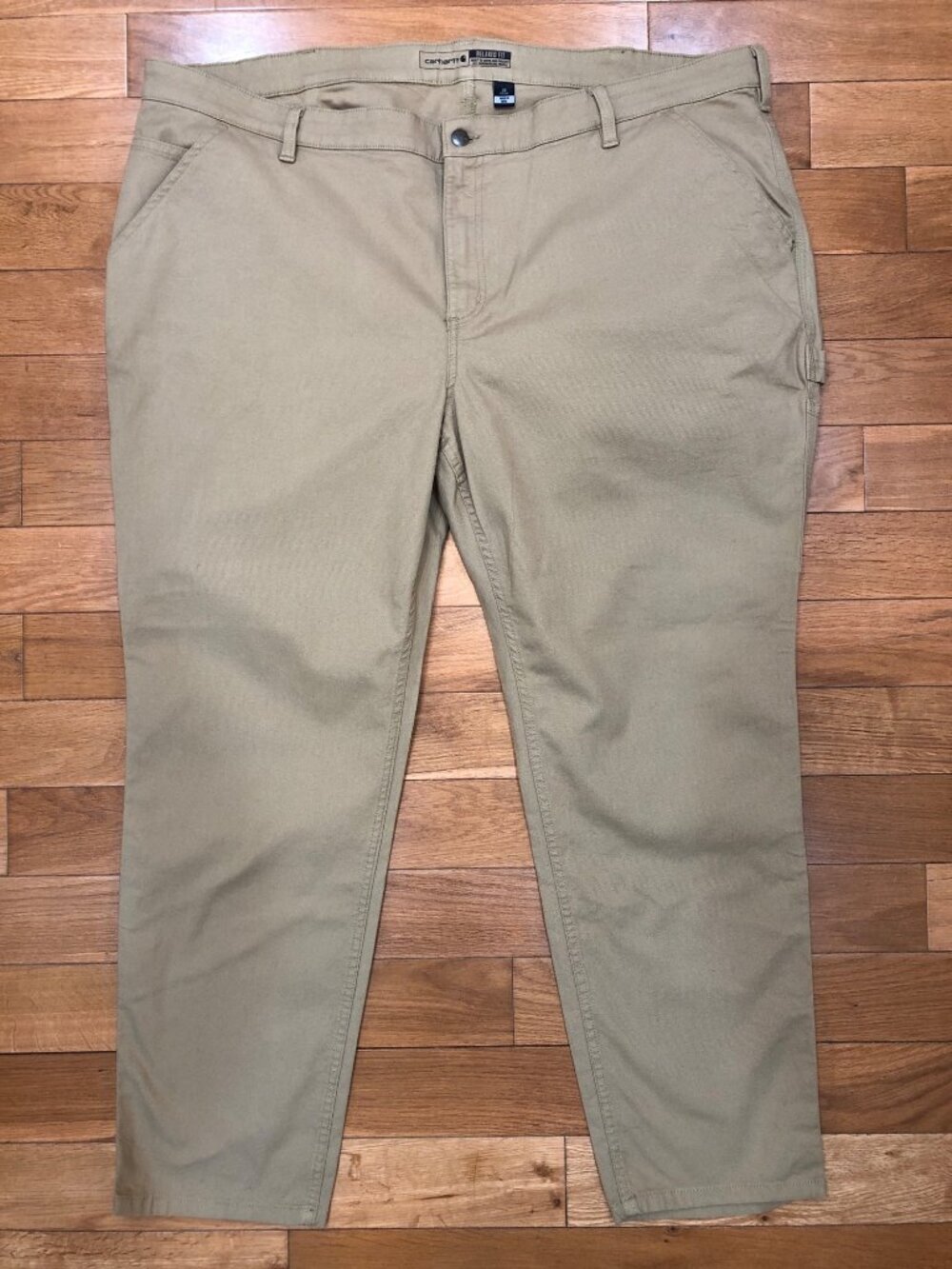 Carhartt Woman's Essential Ashland Relaxed Fit Tan Work Utility Pant Size 22R